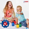 image:imageJ MARK 38Piece Toddler Paint Set Includes Washable Tempera Paint Art Smock Painting Paper Brushes ToolsToddler Painting Set 1