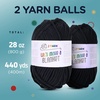 image:imageJ MARK Chunky Blanket Yarn for Knitting 437 yd 28 oz 800 g amp 42 x 42 inch BlanketBlanket Crochet Kit Blanket Yarn  Manual and Accessories Includediron