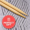 image:imageJ MARK Chunky Blanket Yarn for Knitting 437 yd 28 oz 800 g amp 42 x 42 inch BlanketBlanket Crochet Kit Blanket Yarn  Manual and Accessories Includedsilver