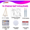 image:imageJ MARK Kids Painting Set  All Inclusive Acrylic Paint Set for Kids  Safe Painting SuppliesUnicorn