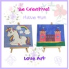 image:imageJ MARK Kids Painting Set  All Inclusive Acrylic Paint Set for Kids  Safe Painting SuppliesUnicorn