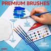 image:imageJ MARK Paint and Canvas Set  Mini Canvas Acrylic Painting Kit with Wooden Easel Canvases Acrylic Paint Brushes amp Palette Canvas Paint Set Painting Kit for Adults amp Kids22 Pcs