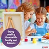 image:imageJ MARK Paint and Canvas Set  Mini Canvas Acrylic Painting Kit with Wooden Easel Canvases Acrylic Paint Brushes amp Palette Canvas Paint Set Painting Kit for Adults amp Kids22 Pcs