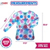 image:imageJ MARK Waterproof Art Smock Painting Apron 2 Pack Long Sleeve for Arts amp CraftsPink