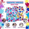 image:imageJ MARK Waterproof Art Smock Painting Apron 2 Pack Long Sleeve for Arts amp CraftsPink