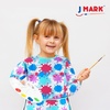 image:imageJ MARK Waterproof Art Smock Painting Apron 2 Pack Long Sleeve for Arts amp CraftsPink