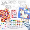 image:imageJ MARK Kids Acrylic Painting Kit  Unicorn Castle Theme 28Piece Set with Easel Canvases Brushes amp More Ages 412Unicorn Castle